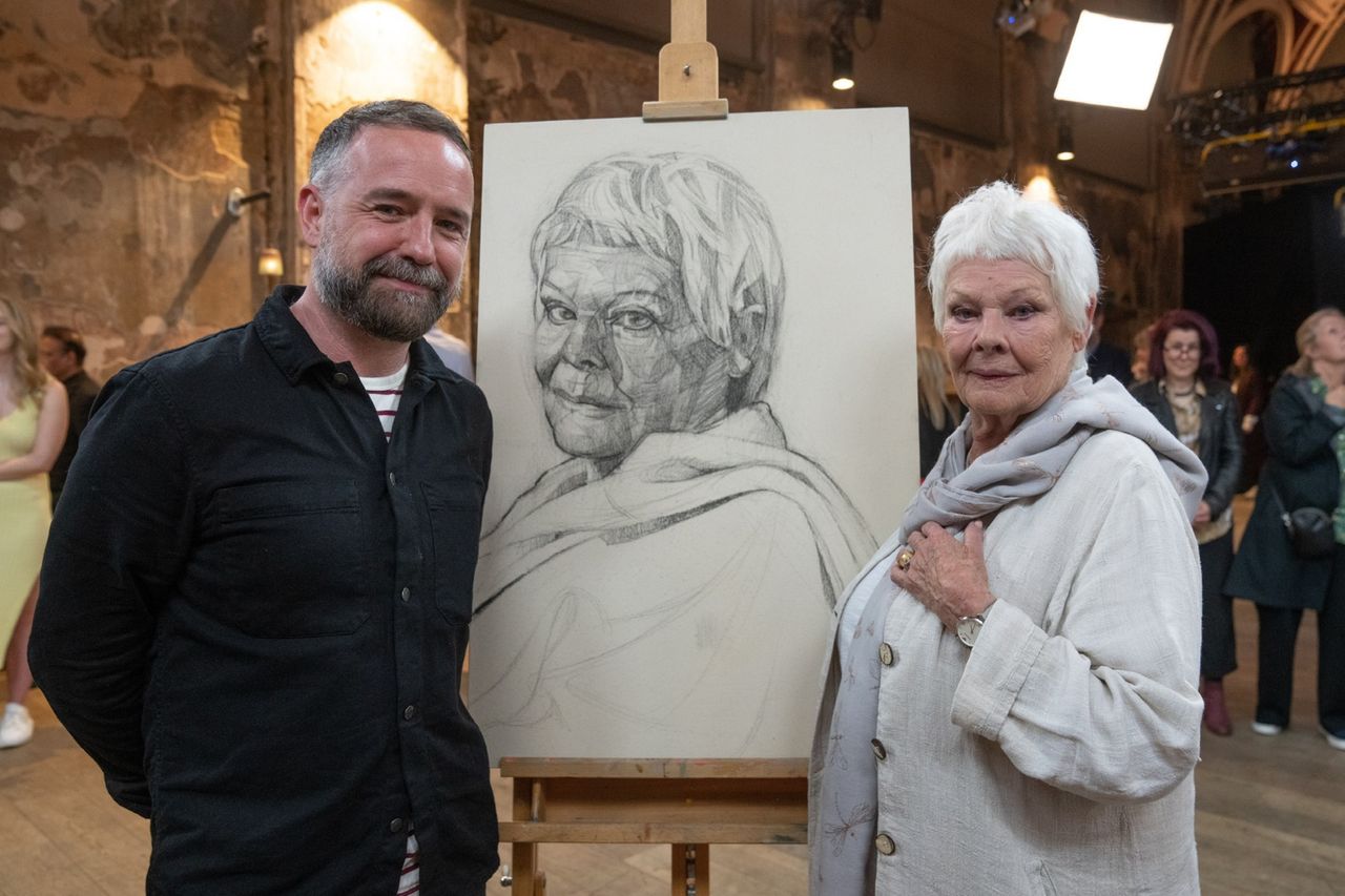 Irish Man Crowned Portrait Artist Of The Decade With Likeness Of Judi   His Winning Drawing 